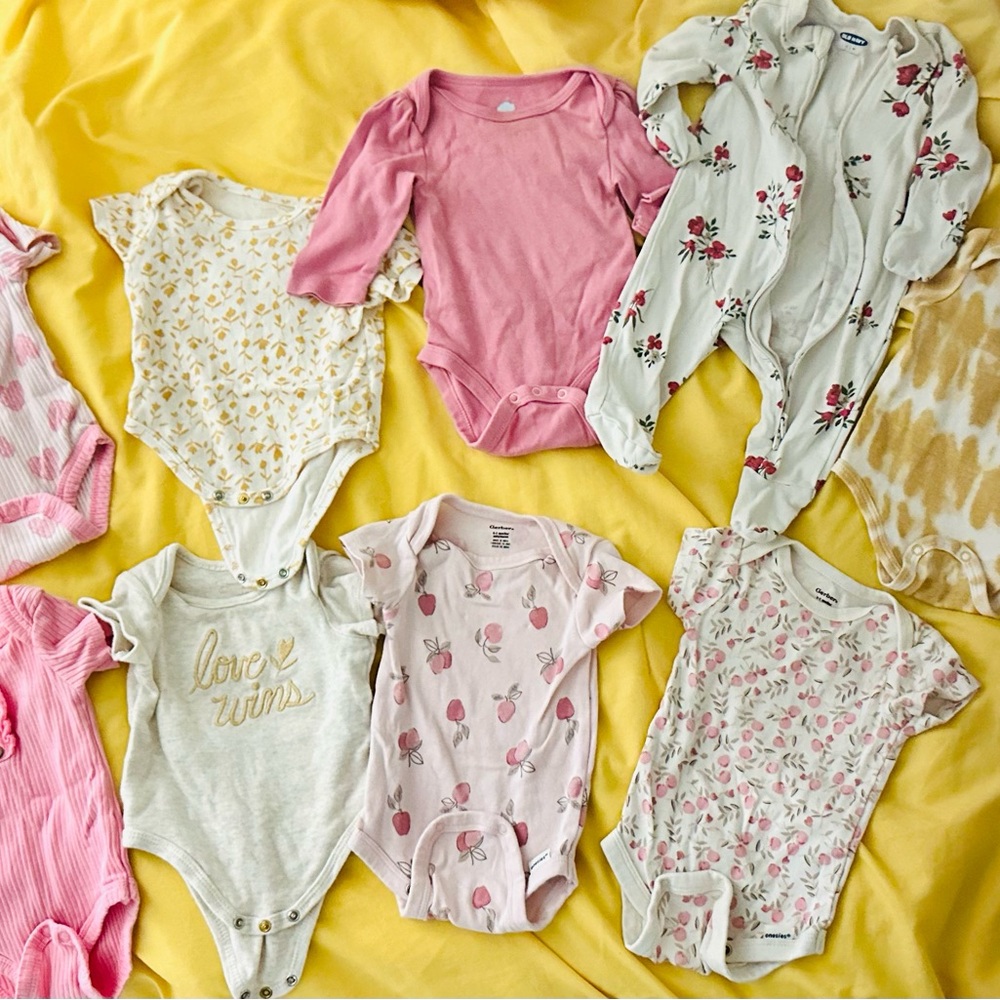 9-piece 0-3 months Onesies for Baby Girl